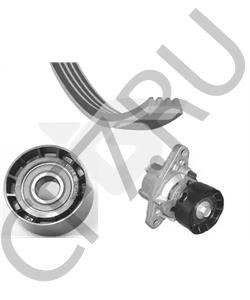 7701477527 RVI Комплект поликлинового ремня с натяжителем и роликом RENAULT: 1.4-1.6i 16V (6PK1750+аналог VKM36020+ в городе Королёв